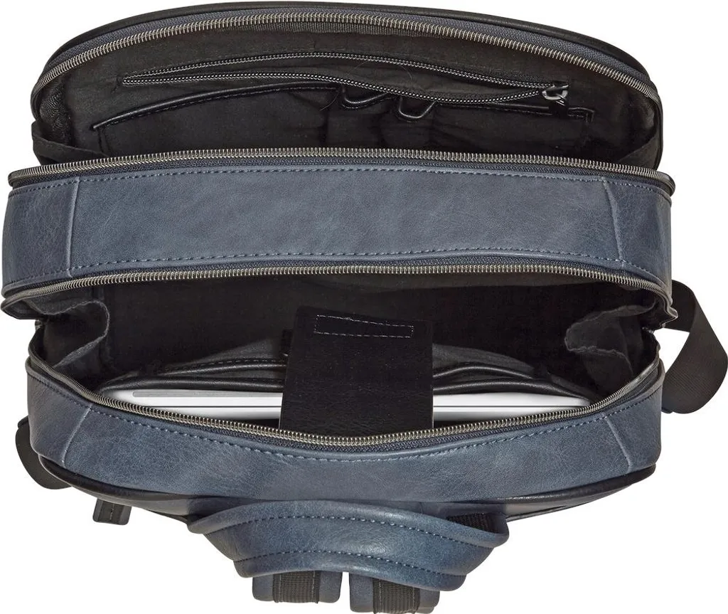 Sac à dos PC portable 15 pouces PICARD Breakers bleu jeans multifonction - 14