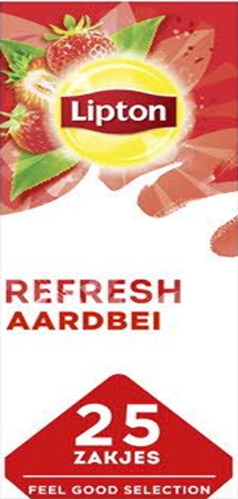 Lipton - Tee Lipton Refresh Erdbeere 25x1.5gr | Packen Sie ein 25 -Stück | 6 Stück