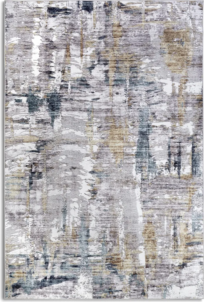 Tapis Malard Saphier Gold ELLE Décoration anti-poussière facile d'entretien