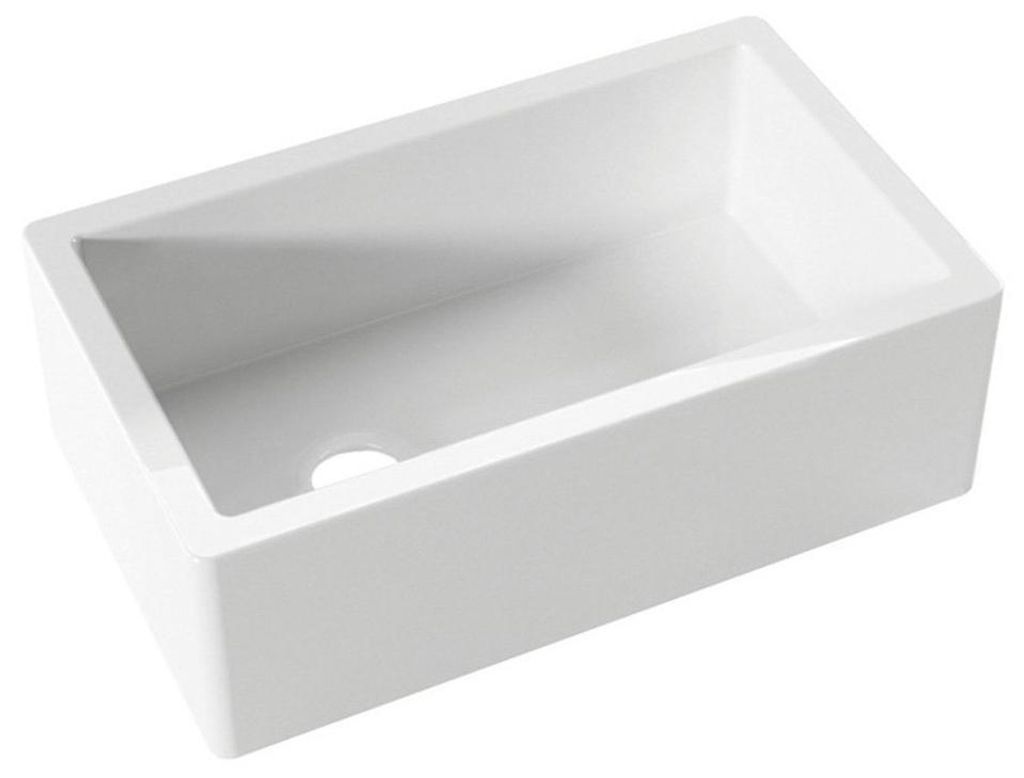 Kerasan ESSEX Keramikspüle 76x45,6cm, weiß