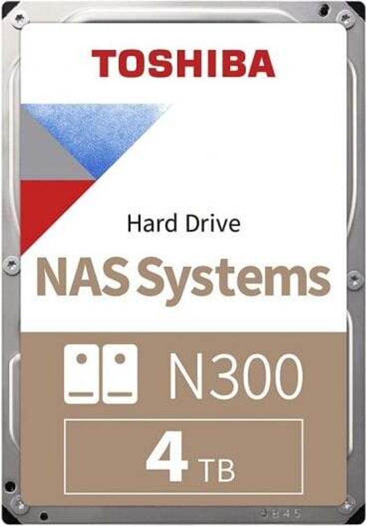 Toshiba N300 NAS, 4 TB, 7200 RPM, 256 MB, 3.5", Serial ATA Produktbild 