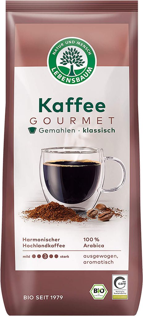 100 % ARABICA-KAFFEE, KLASSISCH, , 500 g – LEBENSBAUM Produktbild 