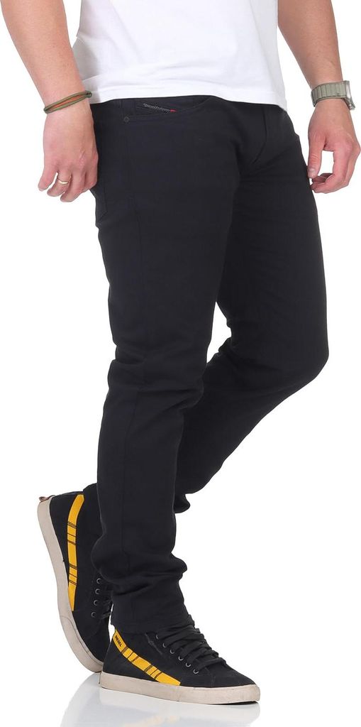 Diesel Thavar-XP-A 0NAHC Herren Jeans Hose Slim Skinny Schwarz