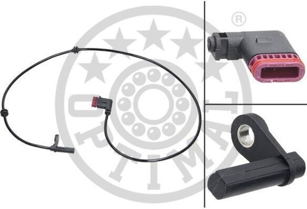 OPTIMAL ABS Sensor Raddrehzahl Hinten passend für MERCEDES-BENZ C-Klasse Limousine (W204) 06-S408
