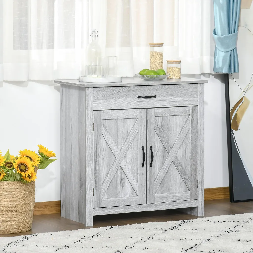 Buffet bas gain de place pour optimiser le rangement du salon