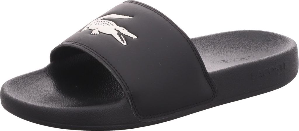 Lacoste Herren-Badepantolette Schwarz-Weiß, Farbe:schwarz, Produktbild 