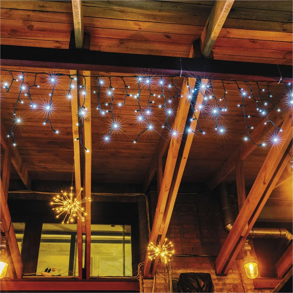 Catena Luminosa Esterno Emos D2CC03 3 Metri 50 LED Gomma Nera - 10