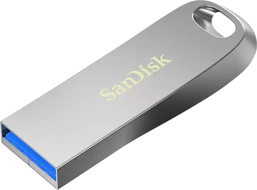 Clé USB SanDisk Ultra Luxe 3.1 Argentée pour Stockage Rapide et Fiable