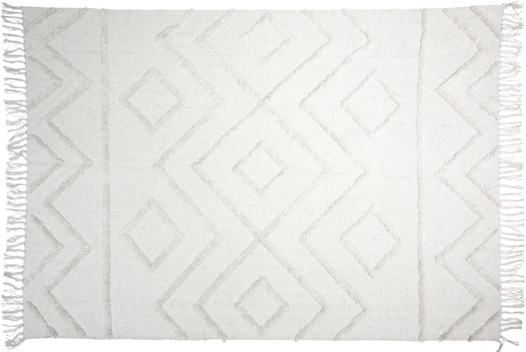 Tapis en coton tufté 120x180 cm - Texture Moelleuse et Style Boho Chic