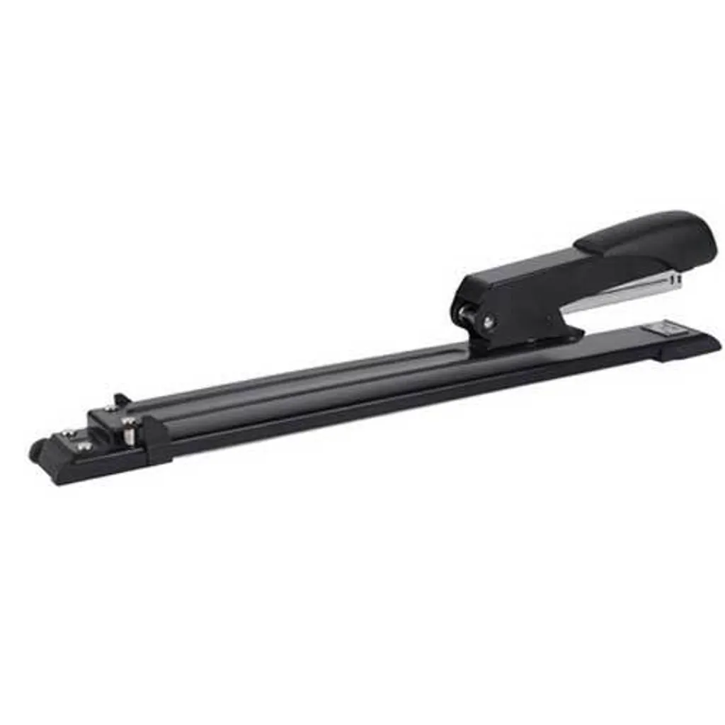Agrafeuse long bras PAVO noire en métal pour formats A3 et 16 feuilles
