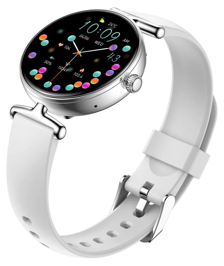Ne Manquez Plus Rien : Montre Connectée AMOLED Santé Argentée Stable