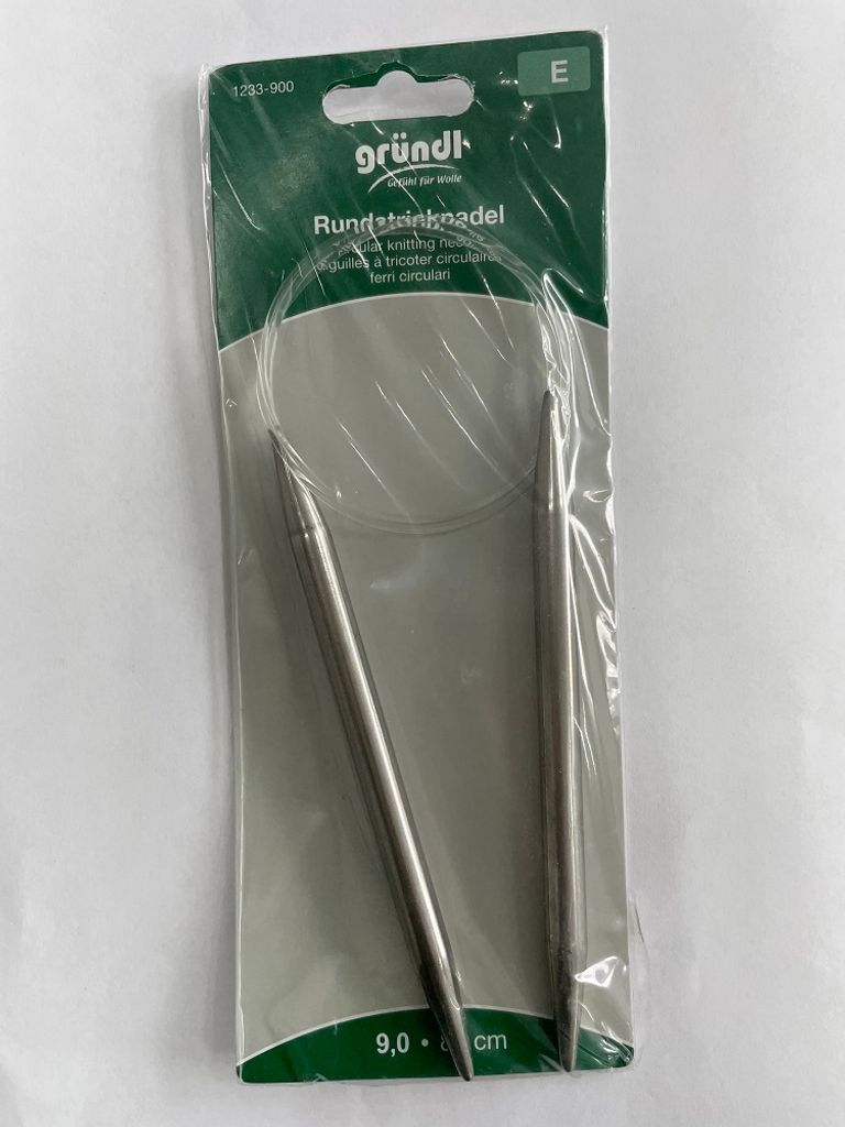 Gründl Rundstricknadel, 80 cm Stärke 9