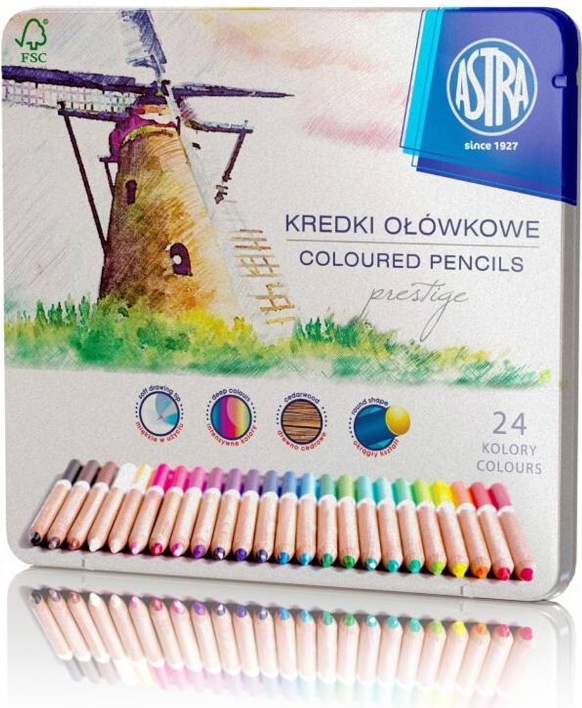 Kredki ołówkowe Prestige 24 kolory w kasetce Produktbild 