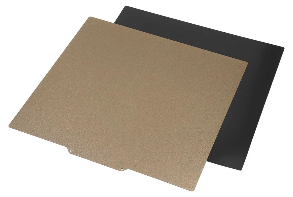 Doppelseitige PEI-Folie, Magnetische, Flexible Heizplatte 340 x 360 mm mit Mattierter, Strukturierter Oberfläche für 3D-Drucker, Starke Haftung, ...