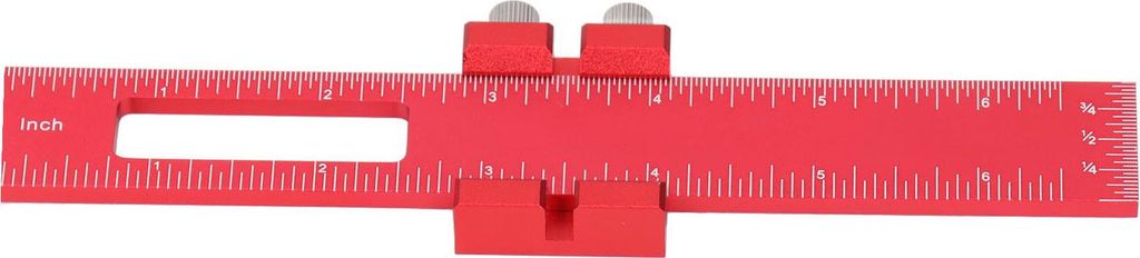 Anreißlineal für Holzbearbeitung, 15 cm (6 Zoll), Aluminiumlegierung, multifunktionales Markierungs- und Messwerkzeug