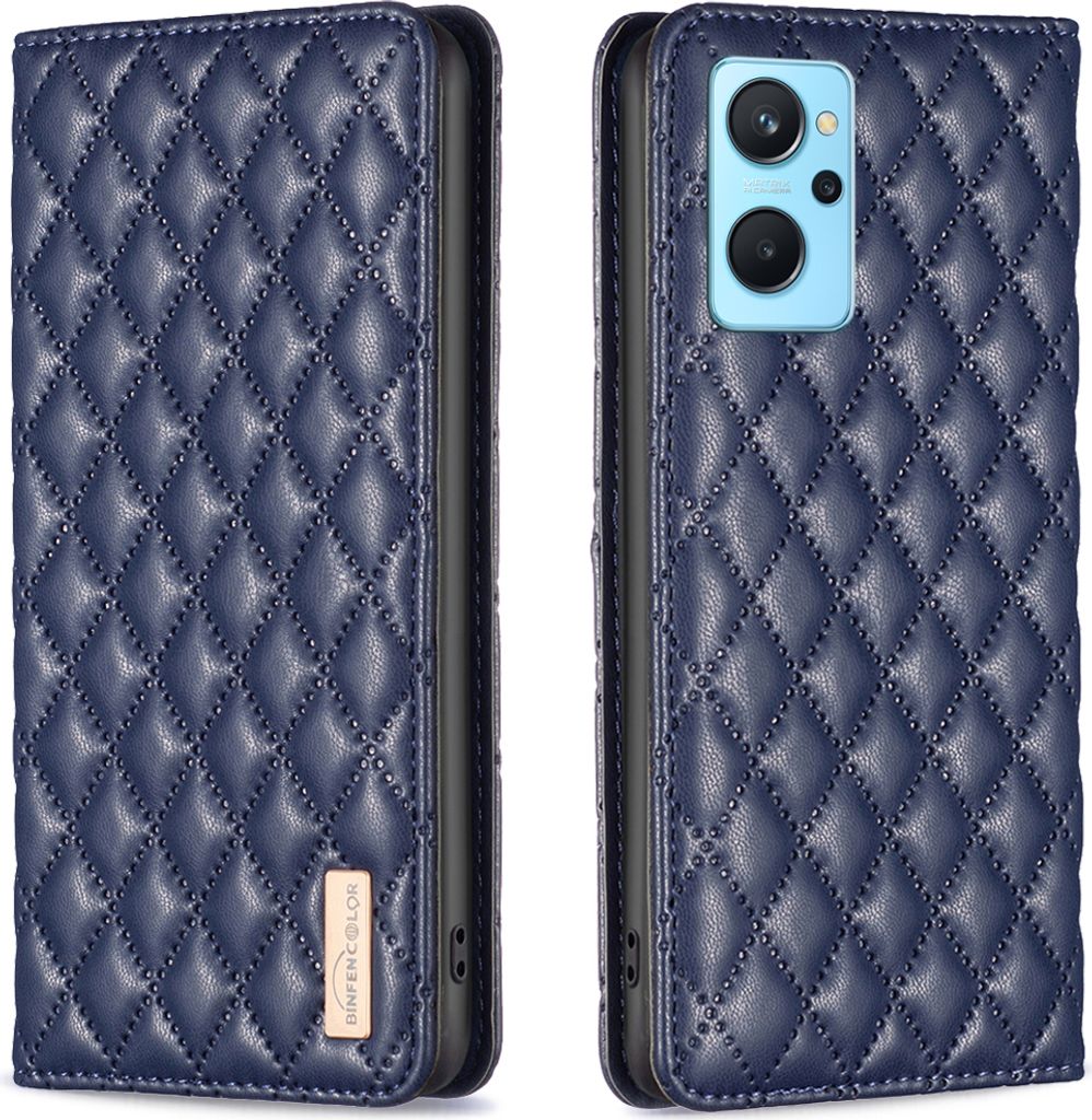 OPPO A76 4G Hülle, Elegant Bookstyle Flip Leder Kartenfächer Schutzhülle mit Ständer für OPPO A76 4G A36 4G Realme 9i K10 4G A96 4G Blau