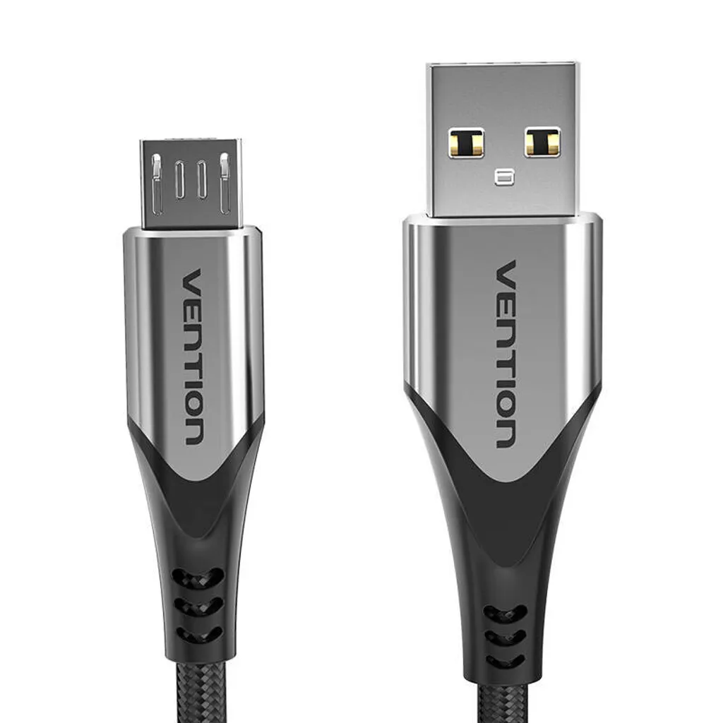 Cavo Vention Micro USB Grigio 0.5M 3A - Design Premium in Nylon
