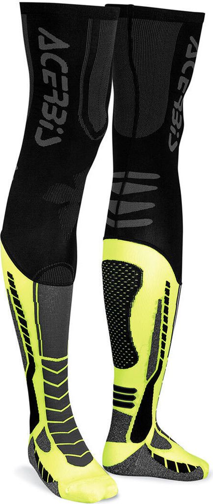 Acerbis X-Leg Pro Socken, schwarz/gelb, L/XL