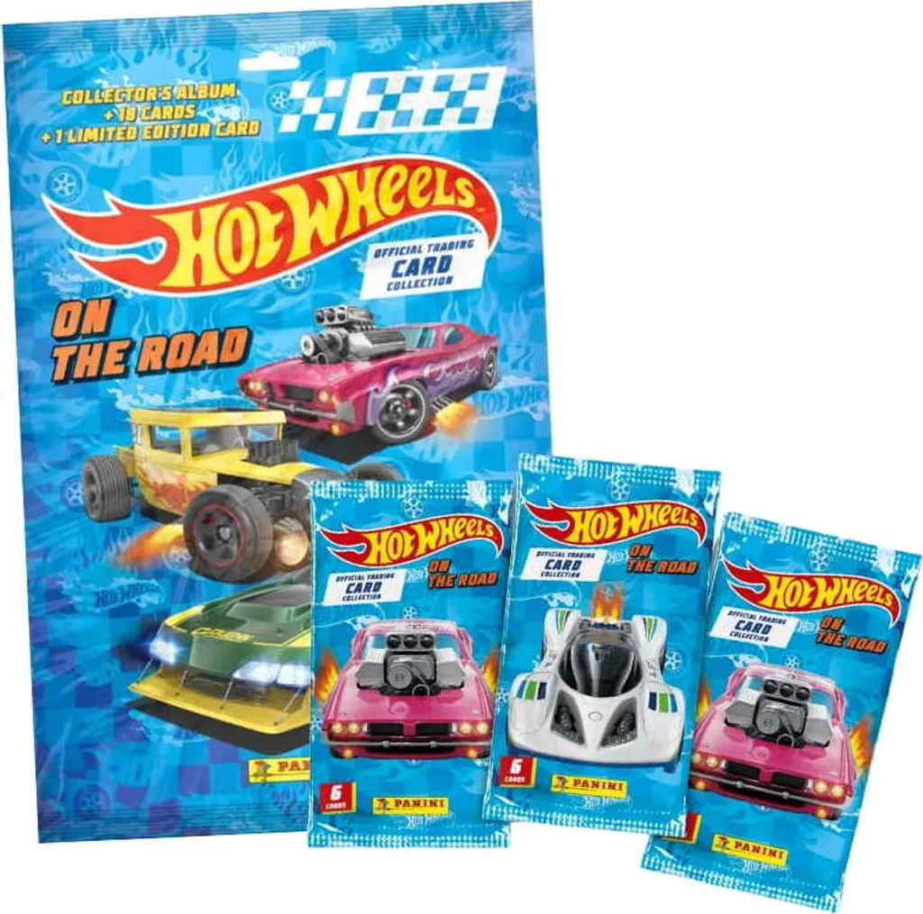 Album à collectionner Hot Wheels Panini - Kit de démarrage 3 sachets - 2