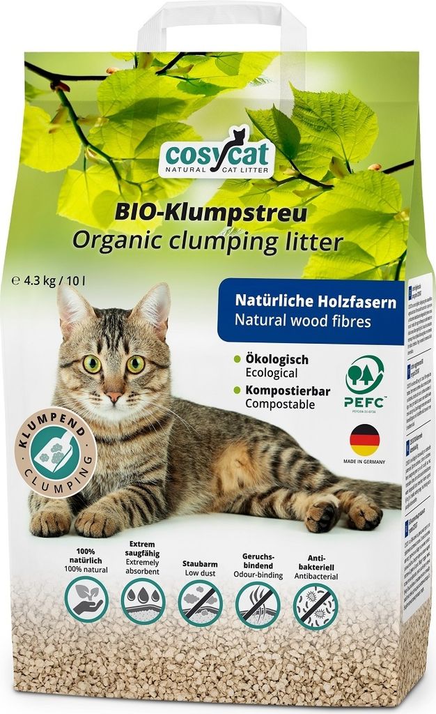 10L CosyCat organická hrudkujúca podstielka FEIN z dreva Obrázok produktu 
