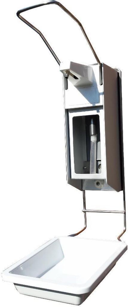 Desinfektionsspender Alu 1000 ml Euronorm - KH - Abtropfschale - Edelstahlpumpe