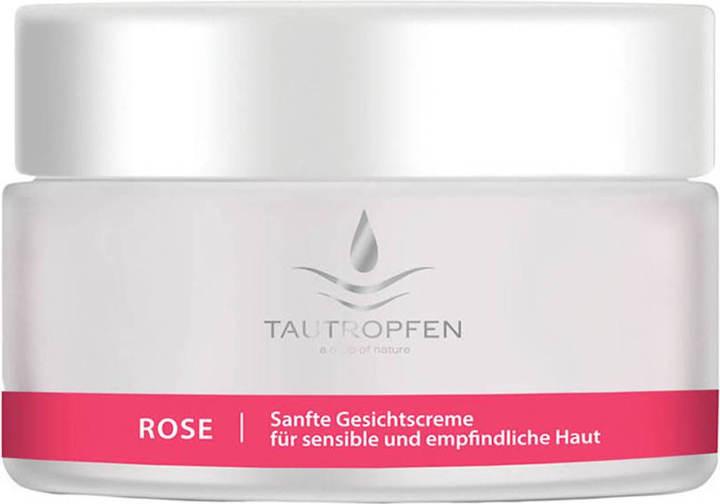 Tautropfen Rose Sanfte Gesichtscreme | 50 ml | für sensible und empfindliche Haut