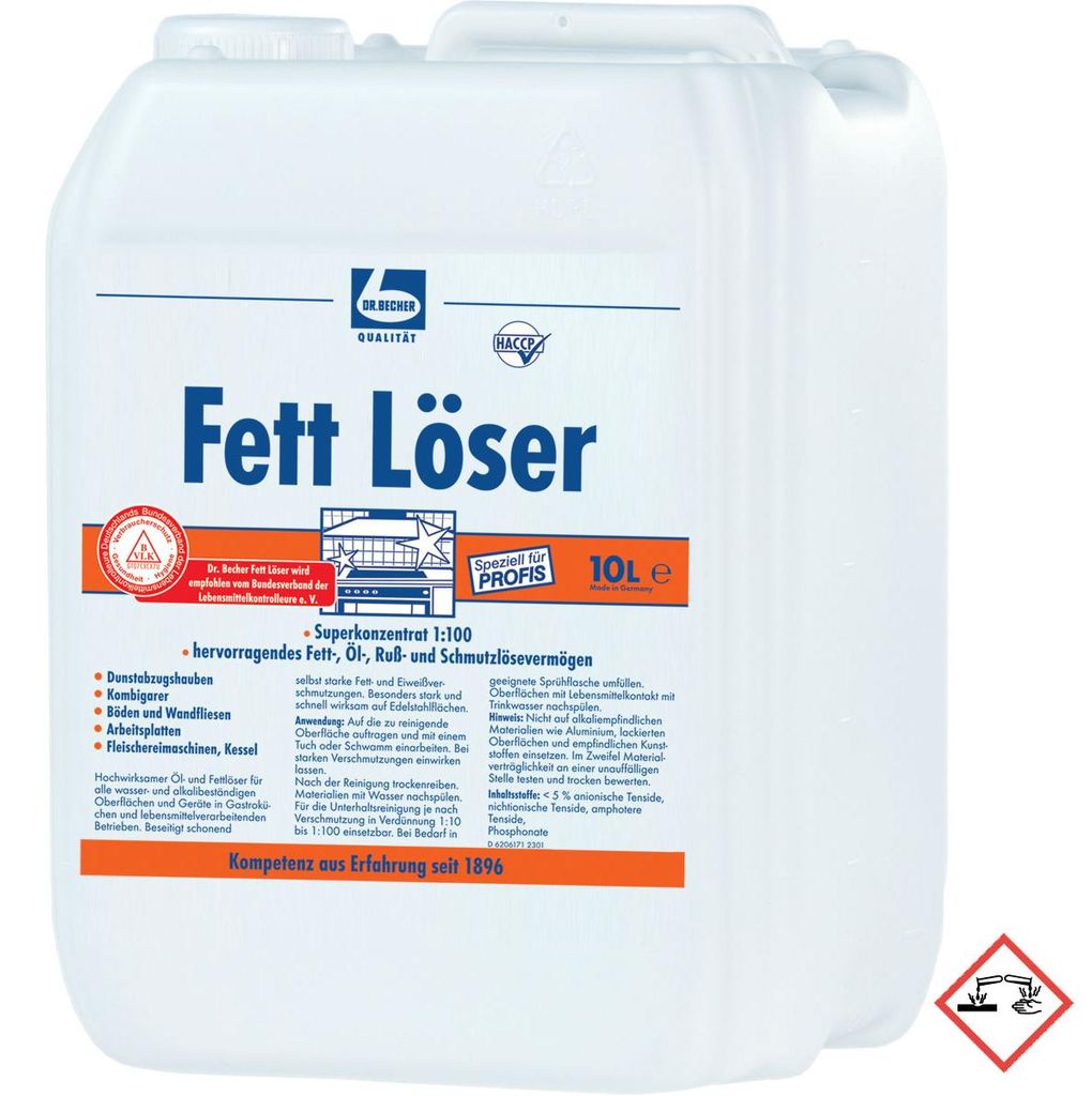 "Dr. Becher" Fett Löser 10 l Produktbild 