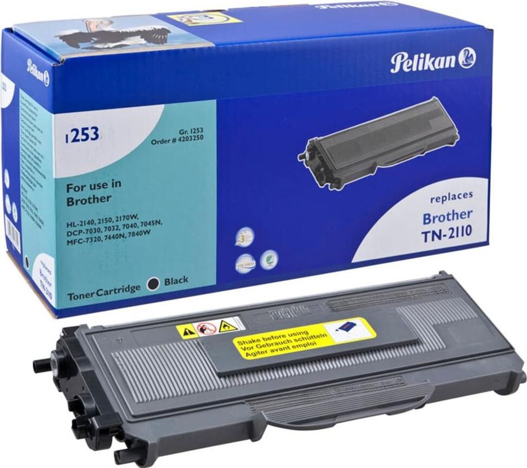 Pelikan 1253 SR noir Toner remplace brother TN-2110 Image du produit 