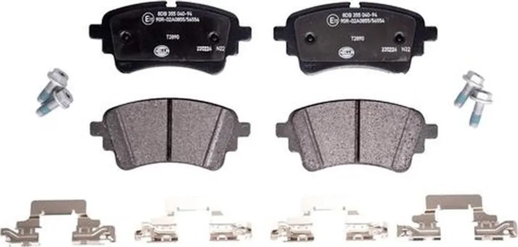 Plaquettes de frein HELLA 17,5 mm avec témoin d'usure pour AUDI Q5