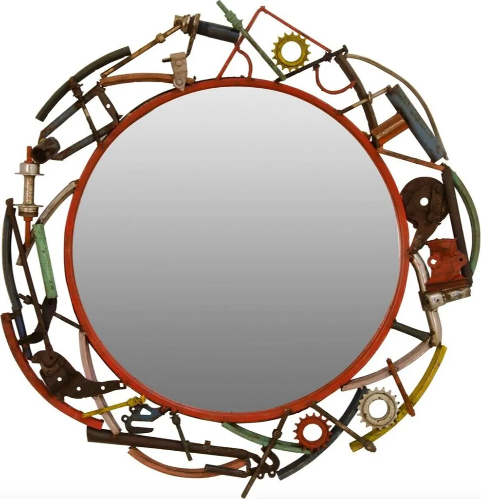 Miroir mural 83 cm sans cadre apparent - Solution déco mur vide chic
