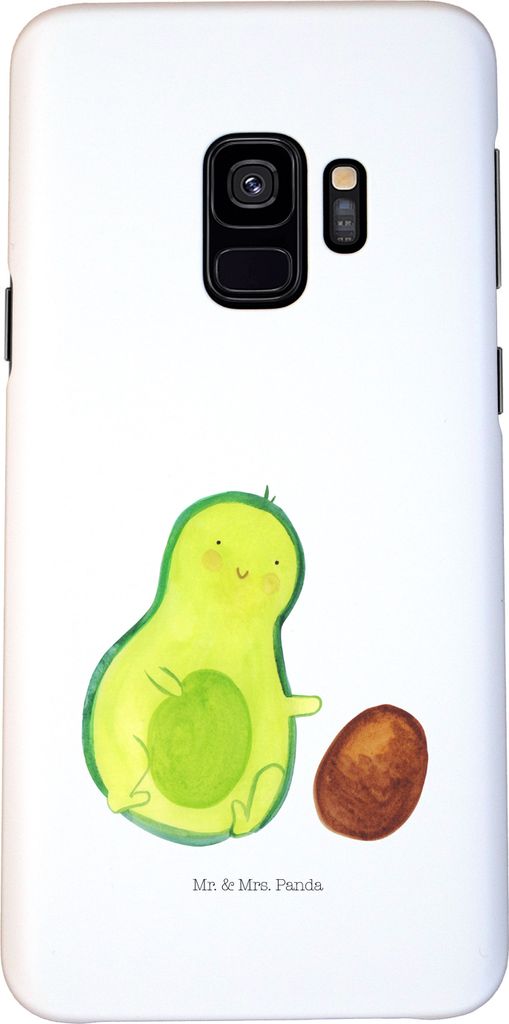 Mr. & Mrs. Panda Samsung Galaxy S9 Handyhülle Avocado Kern rollt - Weiß - Geschenk, Geburtstag, Baby, Smartphone Hülle, Handy Schutzhülle, Cove...