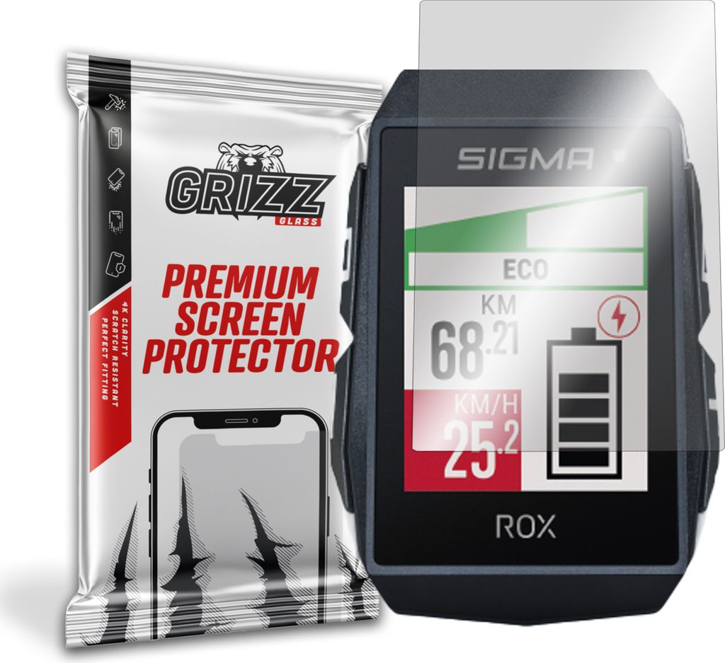 Hybrierglas GrizzGlass HybridGlass für Sigma Sport ROX 11.1 EVO