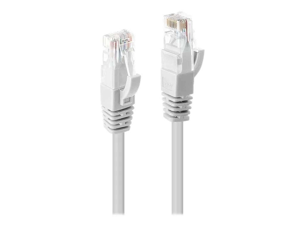 Lindy 48095 Cavo Cat6 U/UTP 5m Bianco | Ethernet Gigabit Professionale