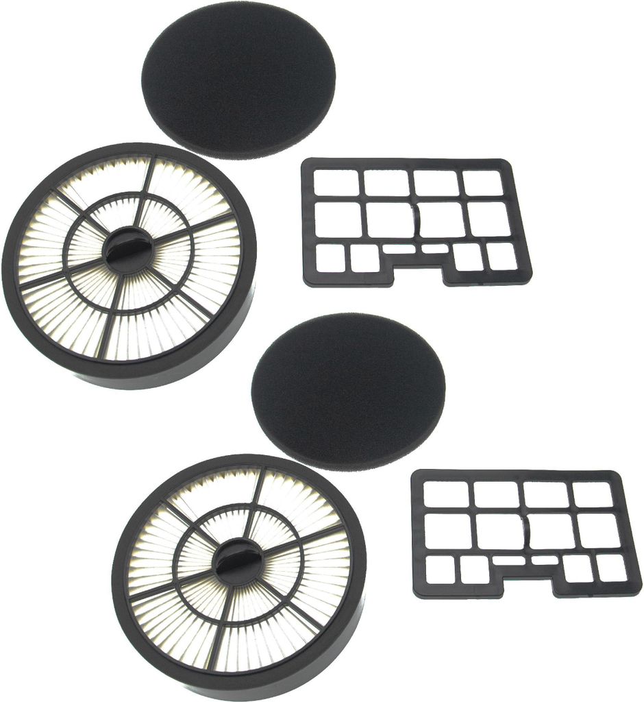 vhbw 2x Abluft-Filter, 2x Kombi-HEPA+Schaum-Filter kompatibel mit Privileg Edition50 Staubsauger