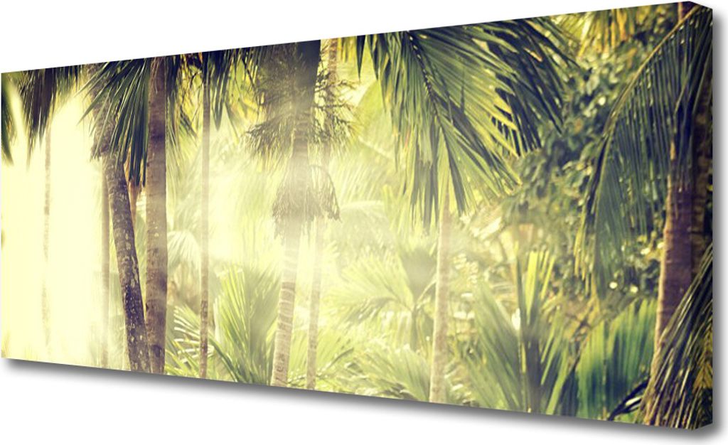 Tulup Leinwand-Bilder 125x50 Wandbild Canvas Kunstdruck Wald Natur