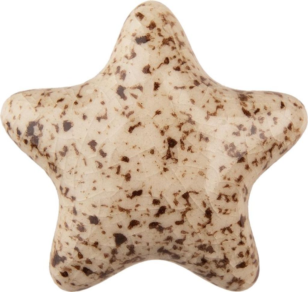 Clayre & Eef Türknauf 4 cm Braun Keramik