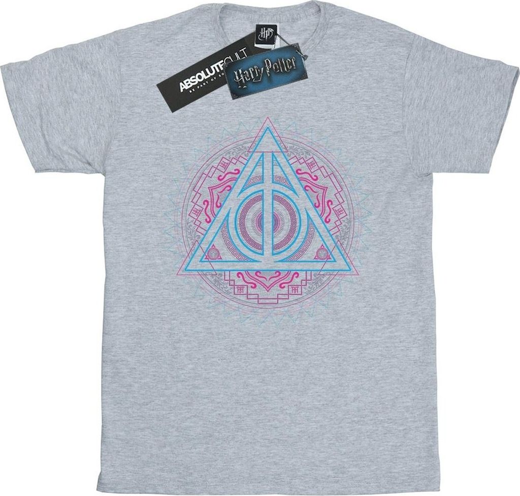 Harry Potter - "Deathly Hallows" T-Shirt für Herren BI29720 (S) (Grau)