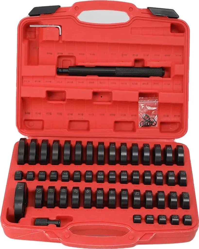 Jeu de douilles pour montage de roulements et joints - Coffret 52 pcs