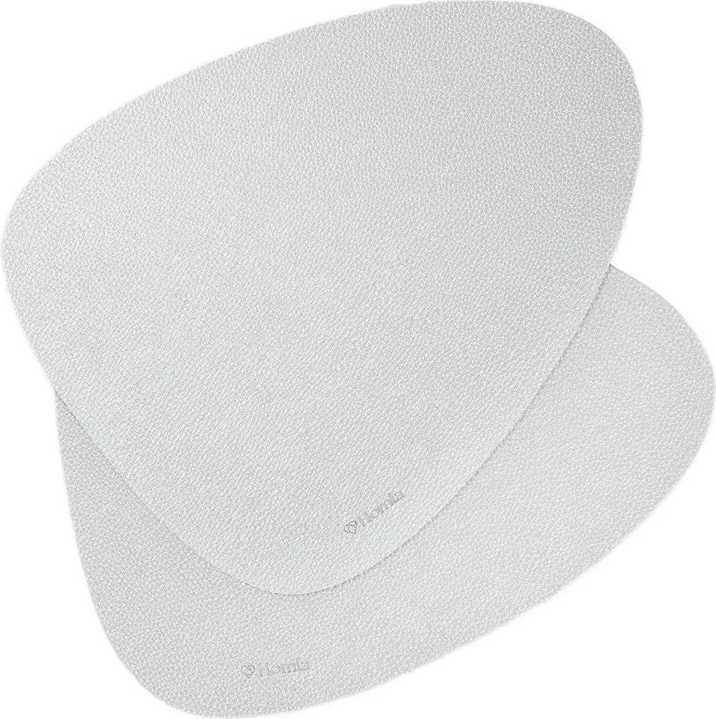 HOMLA FEMELO silberne Tischuntersetzer, 2er-Set, 38 cm