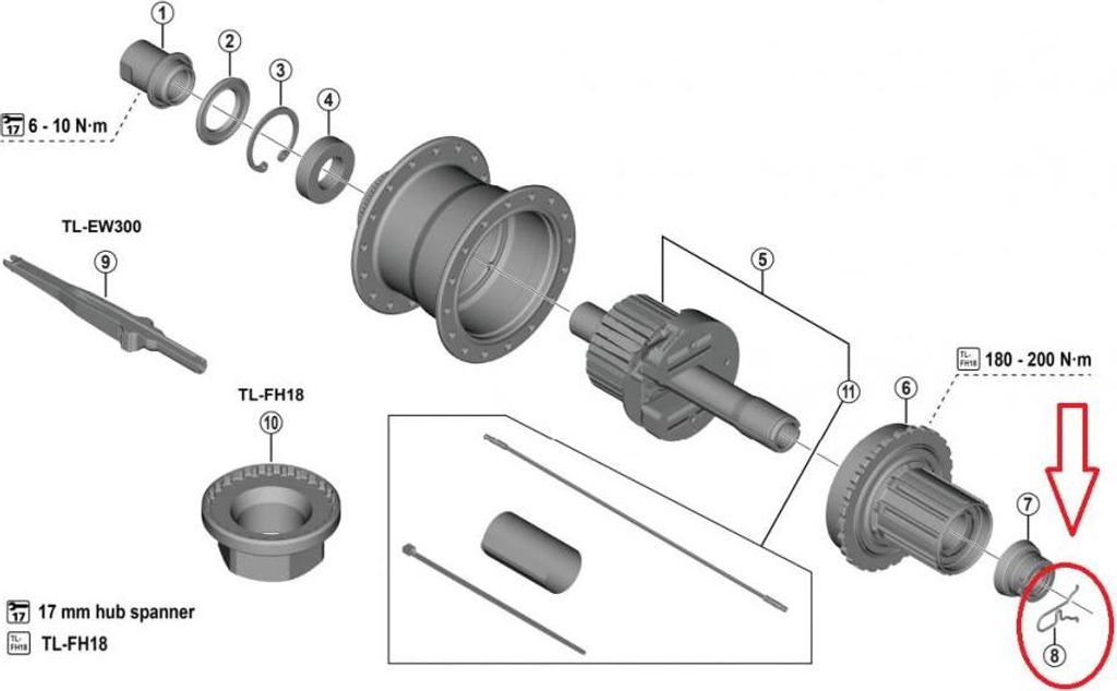 SHIMANO Leitungsführung für FH-U6060 (SNAP HOOK) Standardgröße - sichere Leit...