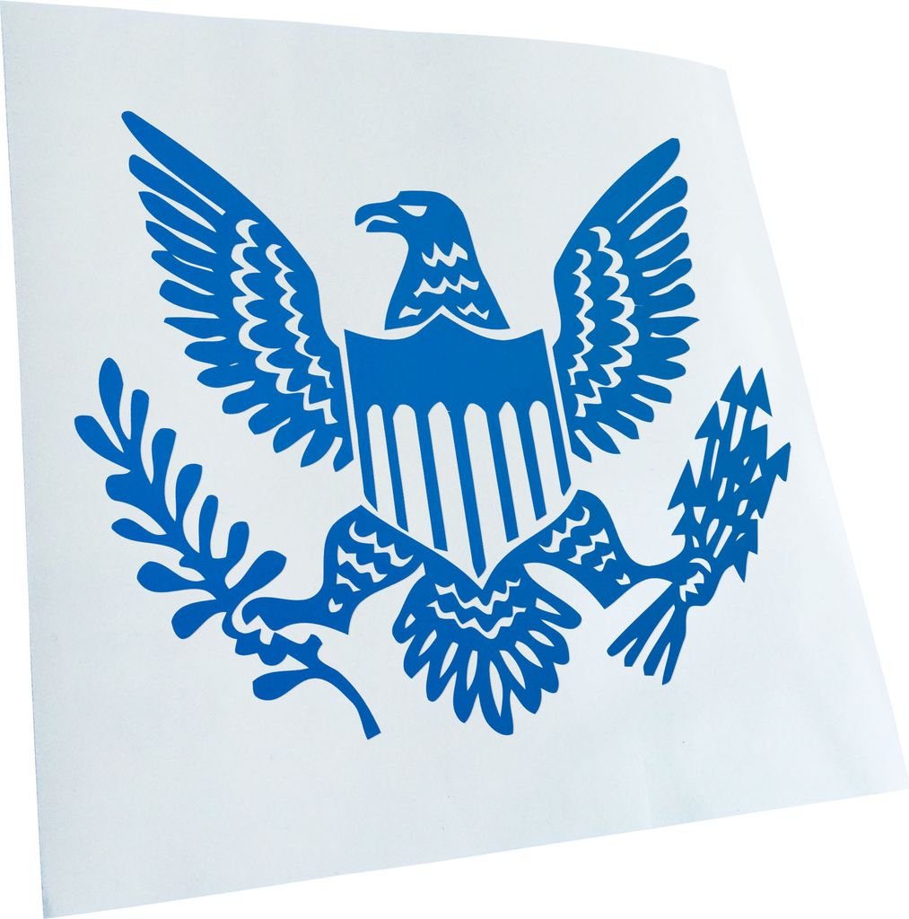 Kiwistar - Autoaufkleber - Großes Siegel der Vereinigten Staaten Heckscheibe - Aufkleber für Auto Kfz Fahrrad, LKW, Truck Mofa