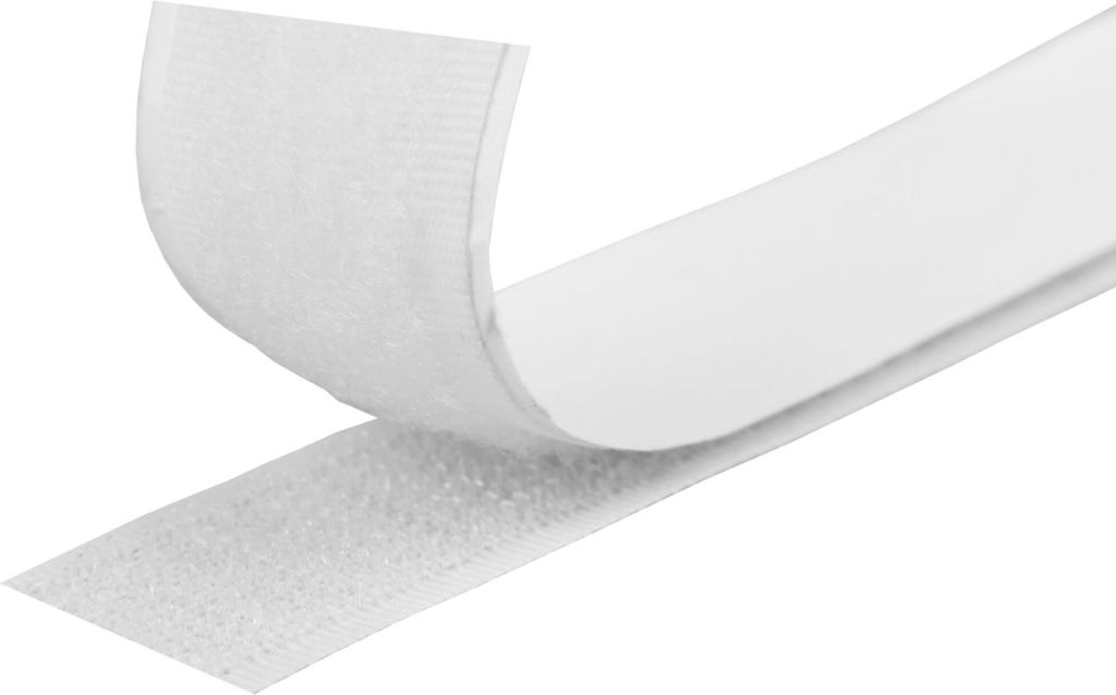 Pro Home Klettverschlussband 3 x 300cm "Weiß" Nähbares Flausch- und Hakenband Extra Stark