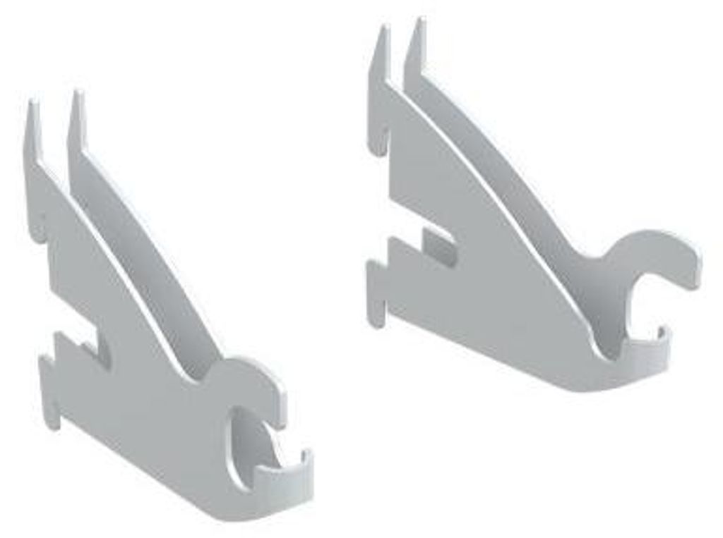 INTEGRI Weiss Haken Wäschetrockner 2 Stk 110x88mm Garderobensystem Montage Stahl
