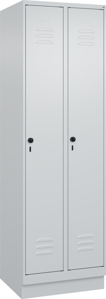 CP Spind Classic PLUS lichtgrau 080020-20 S10009, 2 Schließfächer 60,0 x 50,0 x 195,0 cm