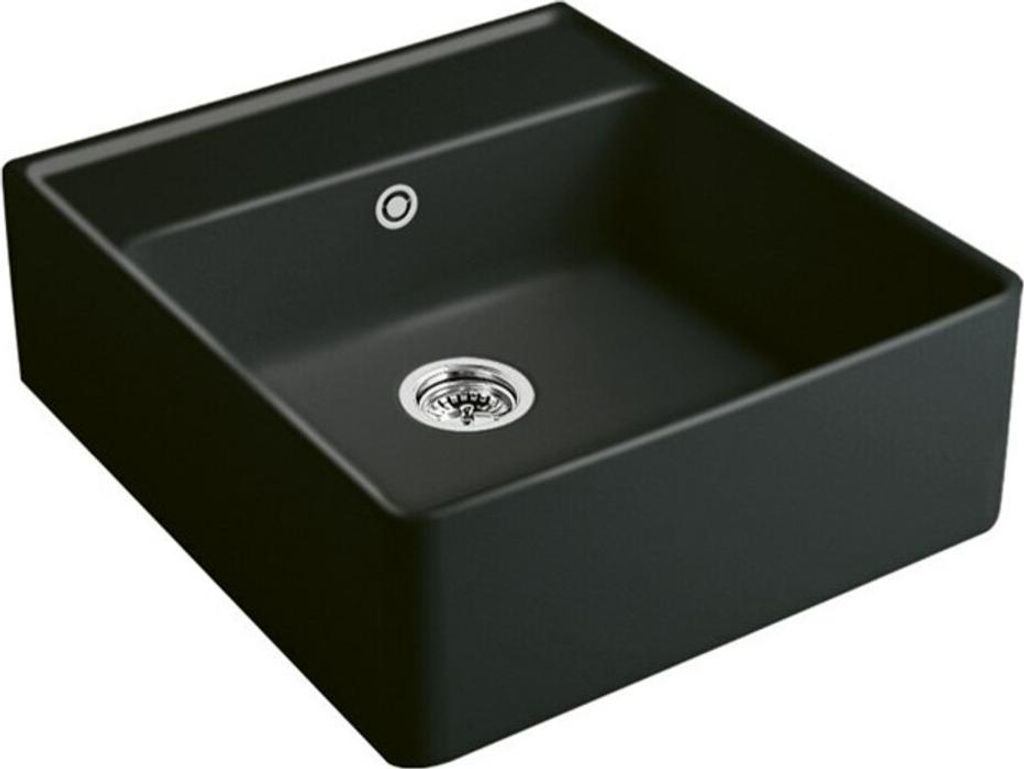 V&B Spülstein-Einzelbecken Einbauspüle, almond CeramicPlus