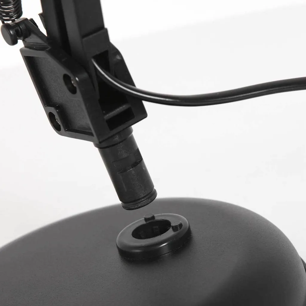 Lampe de table métal noir Mexlite Study - Design ajustable culot E27 - 17