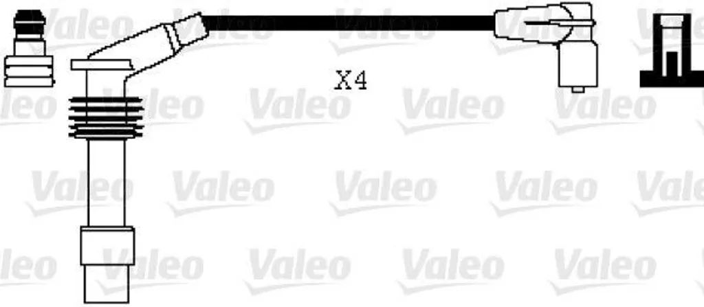 Faisceau de bougies pour Opel Combo et Vectra B, kit complet Valeo