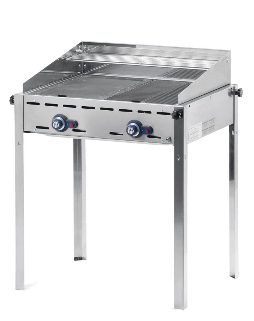 Grillsystem Green Fire 2 Brenner - Dank des Windfangs und Produktbild 
