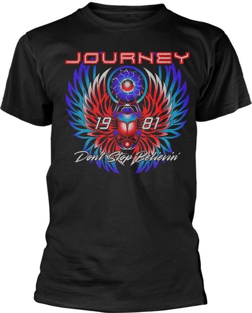 Journey - "Believin" T-Shirt für Herren/Damen Uni PH4393 (XXL) (Schwarz)