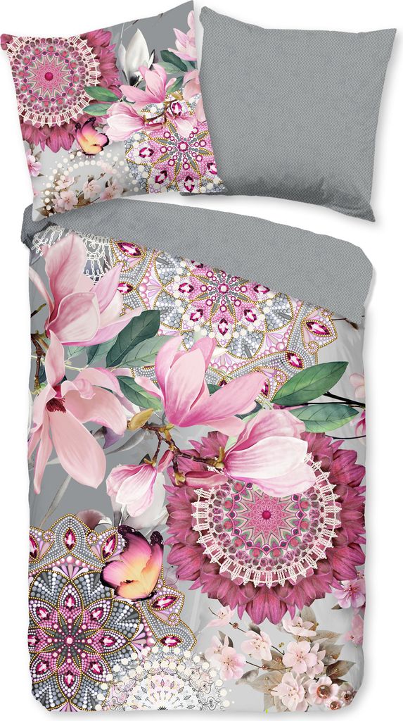 Hip Bettwäsche mit Mandalas und Blumen - Inaya - 155x220 cm - Flanell/ Biber
